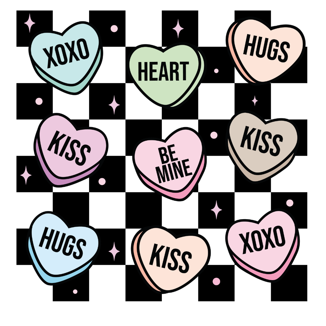 Retro Candy Hearts