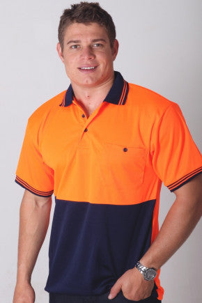 Hi Viz Micromesh Short Sleeve Polo