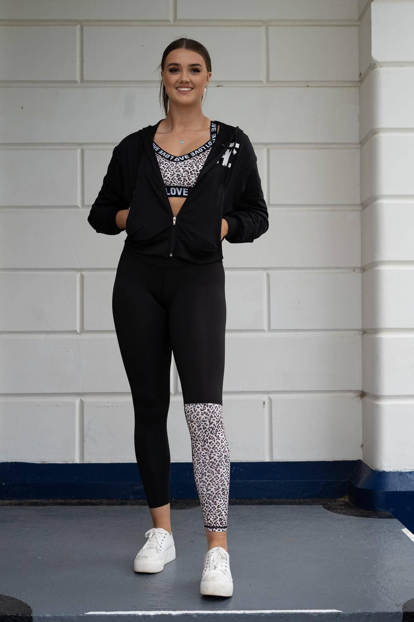 Love Black Leopard Set
