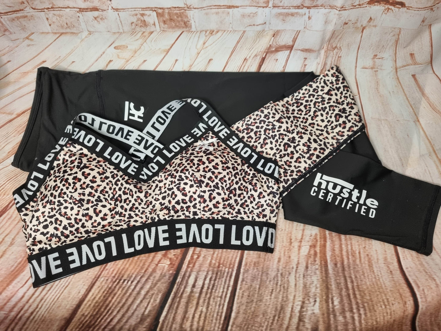 Love Black Leopard Set