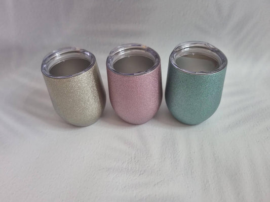Glitter Sublimation Steamless Wine / Coffee Tumblers