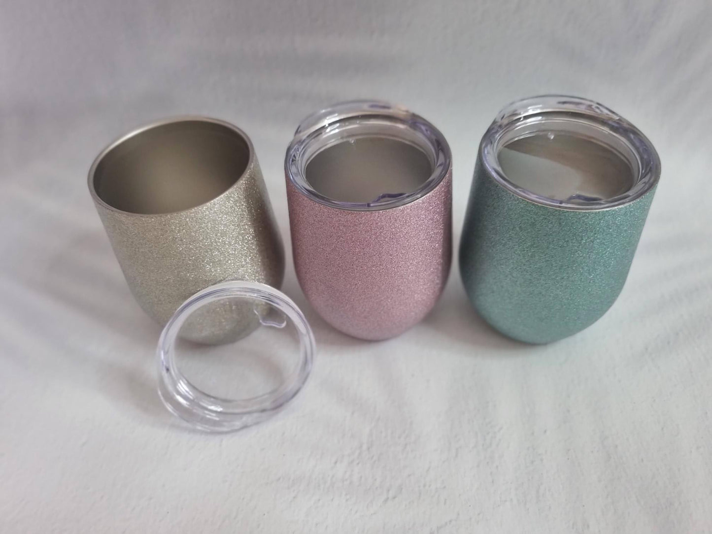 Glitter Sublimation Steamless Wine / Coffee Tumblers