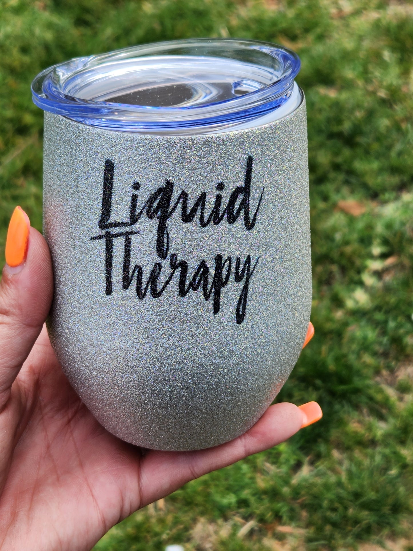 Glitter Sublimation Steamless Wine / Coffee Tumblers